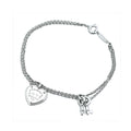 Tiffany Heart Tag Key 18K Gold Bracelet