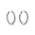 Tiffany Hoop Diamonds 18K Gold Earrings
