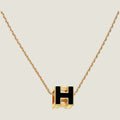 Hermes Cage D'H 18K Gold Necklace