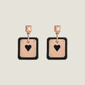 Hermes As De Celine Black 18K Gold Earrings