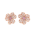 Frivole Pink Sapphire 18K Gold Earrings