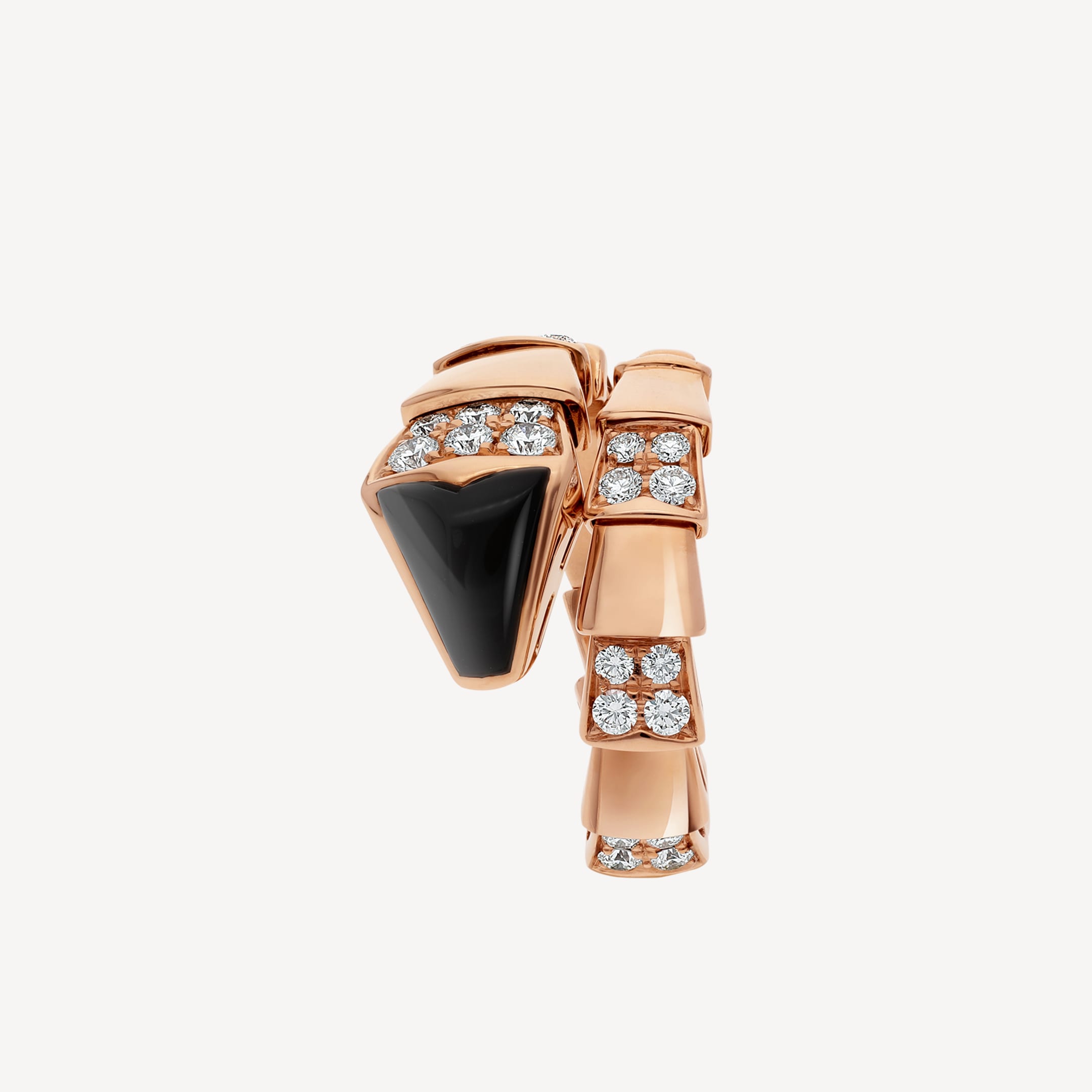 Bvlgari Serpenti Viper Black 18K Gold Ring