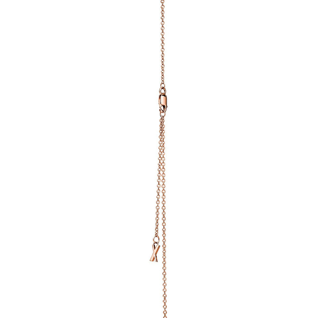 Tiffany Atlas X Closed Interlocking Pendant 18K Gold Necklace