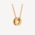 B.zero1 Demi-Pave Diamonds 18K Gold Necklace