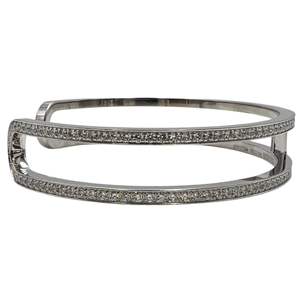 Hermes Ever Chain D¡ ̄ancre Cuff Diamond 18K Gold Bracelet