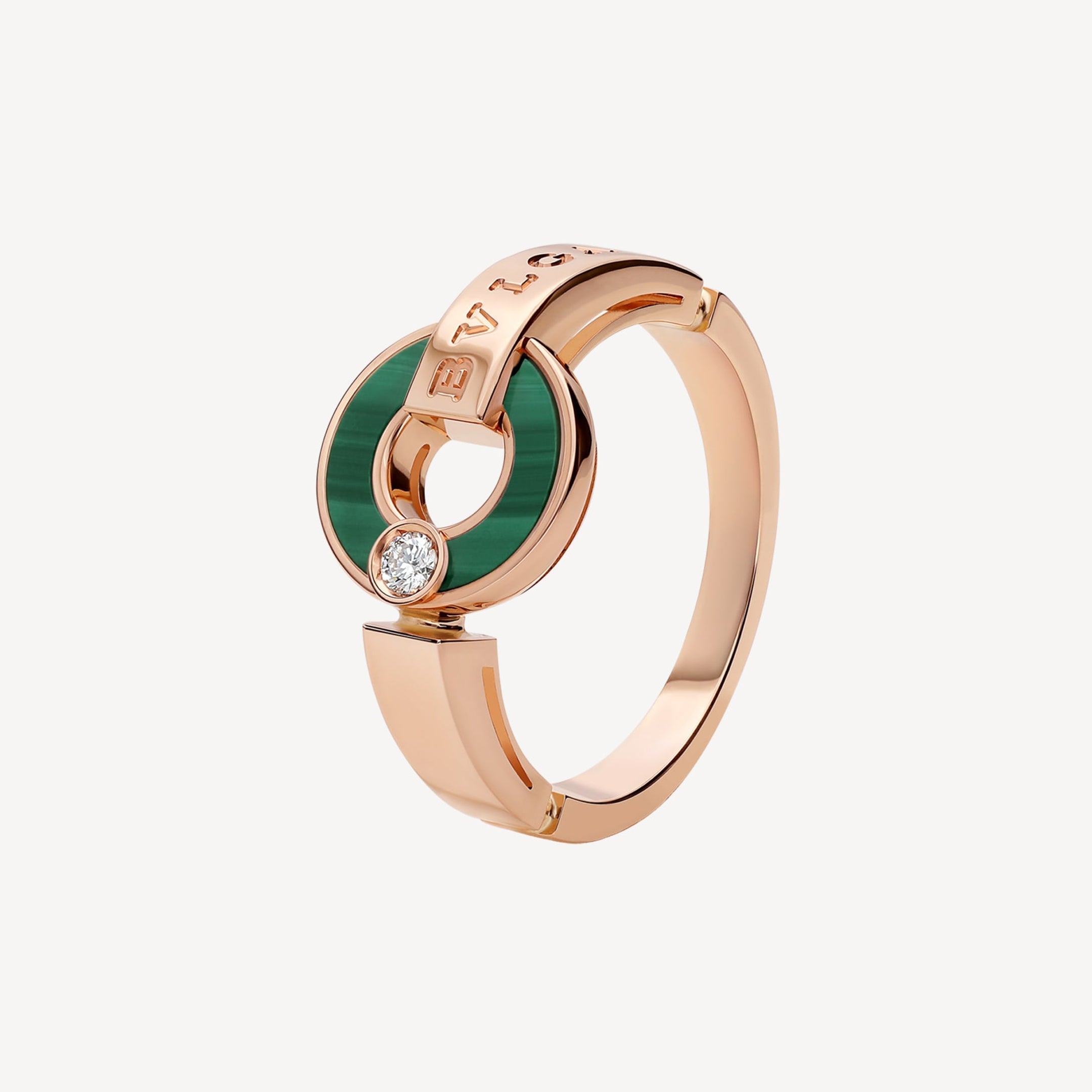 Bvlgari Malachite 18K Gold Ring