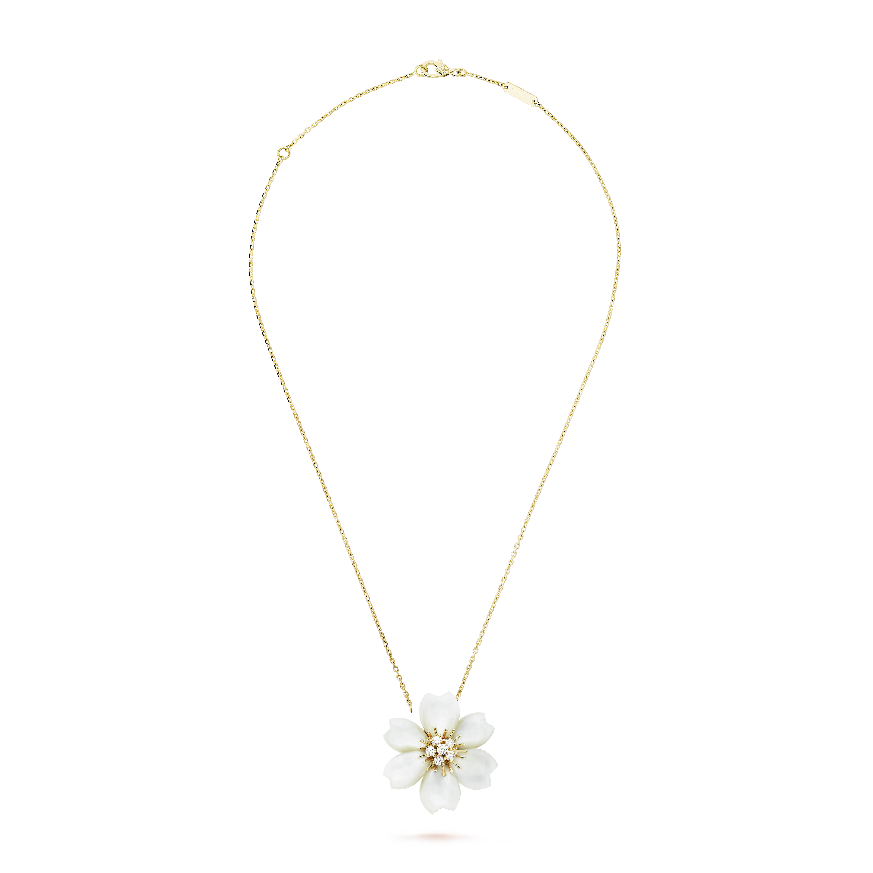 Rose de No?l 18K Gold Necklace