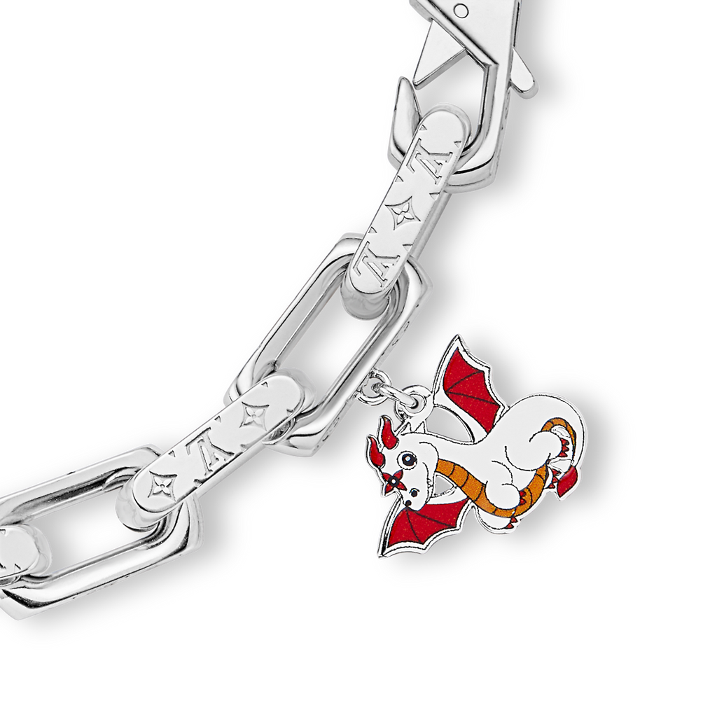 Louis Vuitton Dargon Monogram Chain 18K Gold Necklace