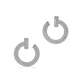 Tiffany T1 Open Hoop 18K White Gold Earrings