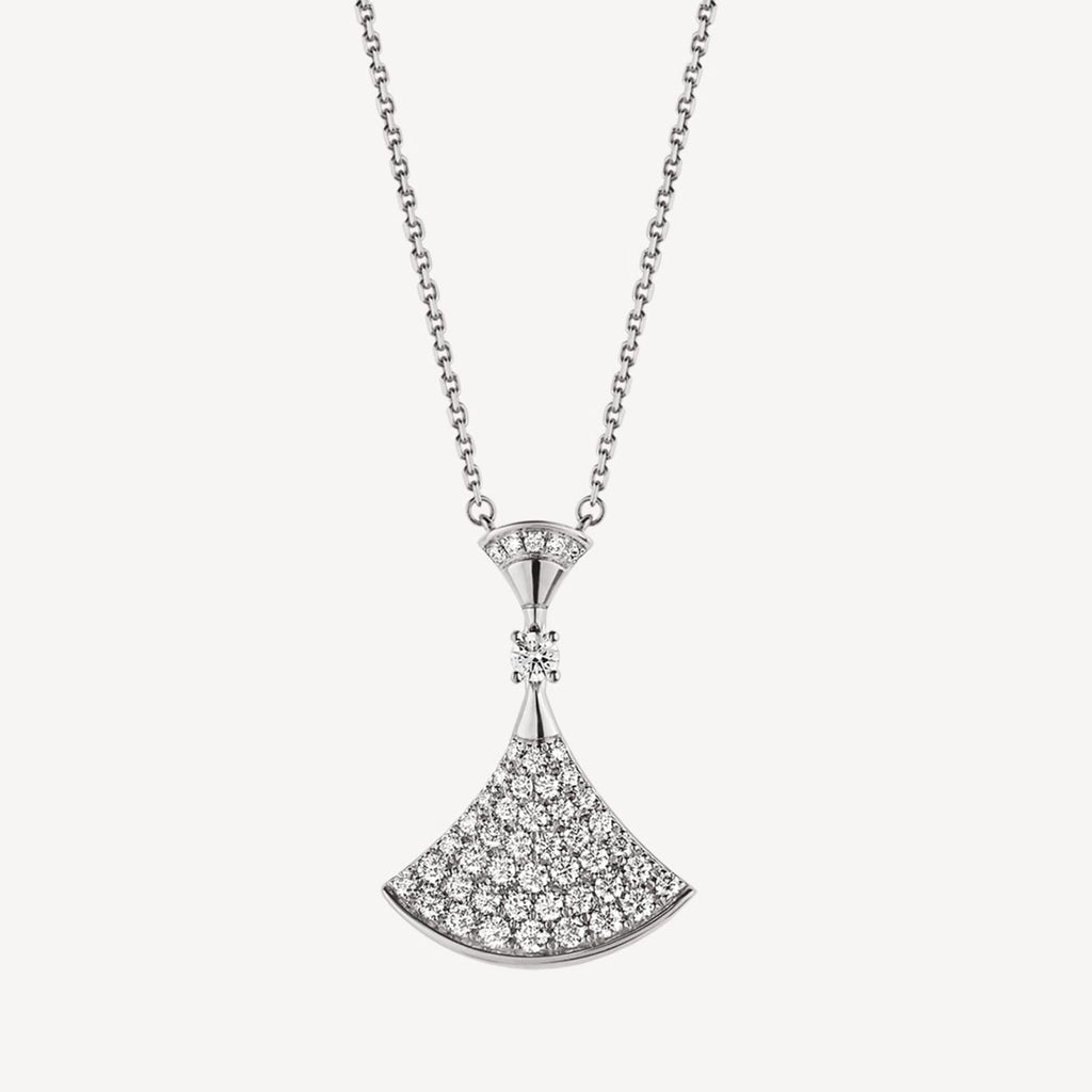Bvlgari BVLGARI Dream Pave Diamond 18K Gold Necklace