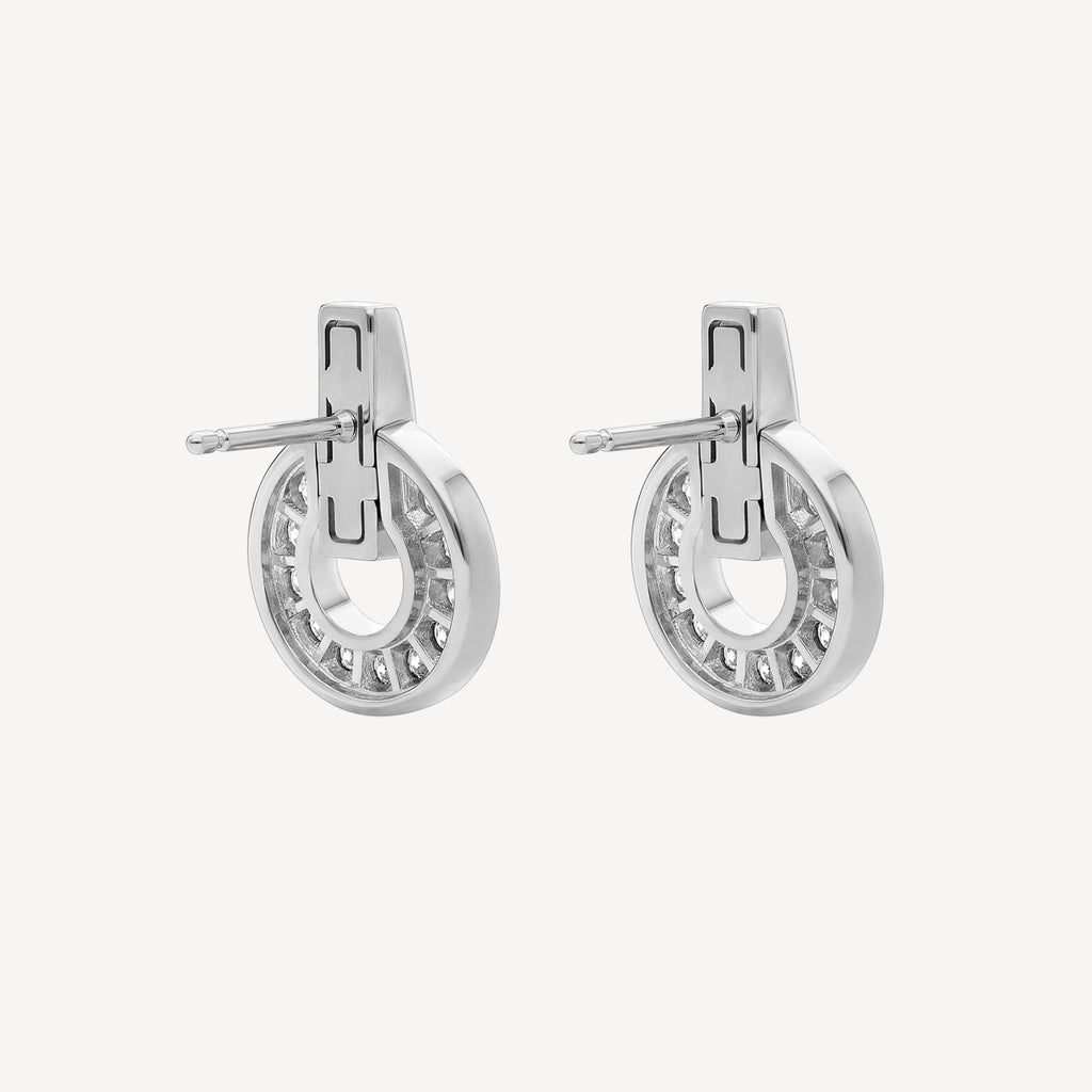 Bvlgari 18K White Gold Earrings