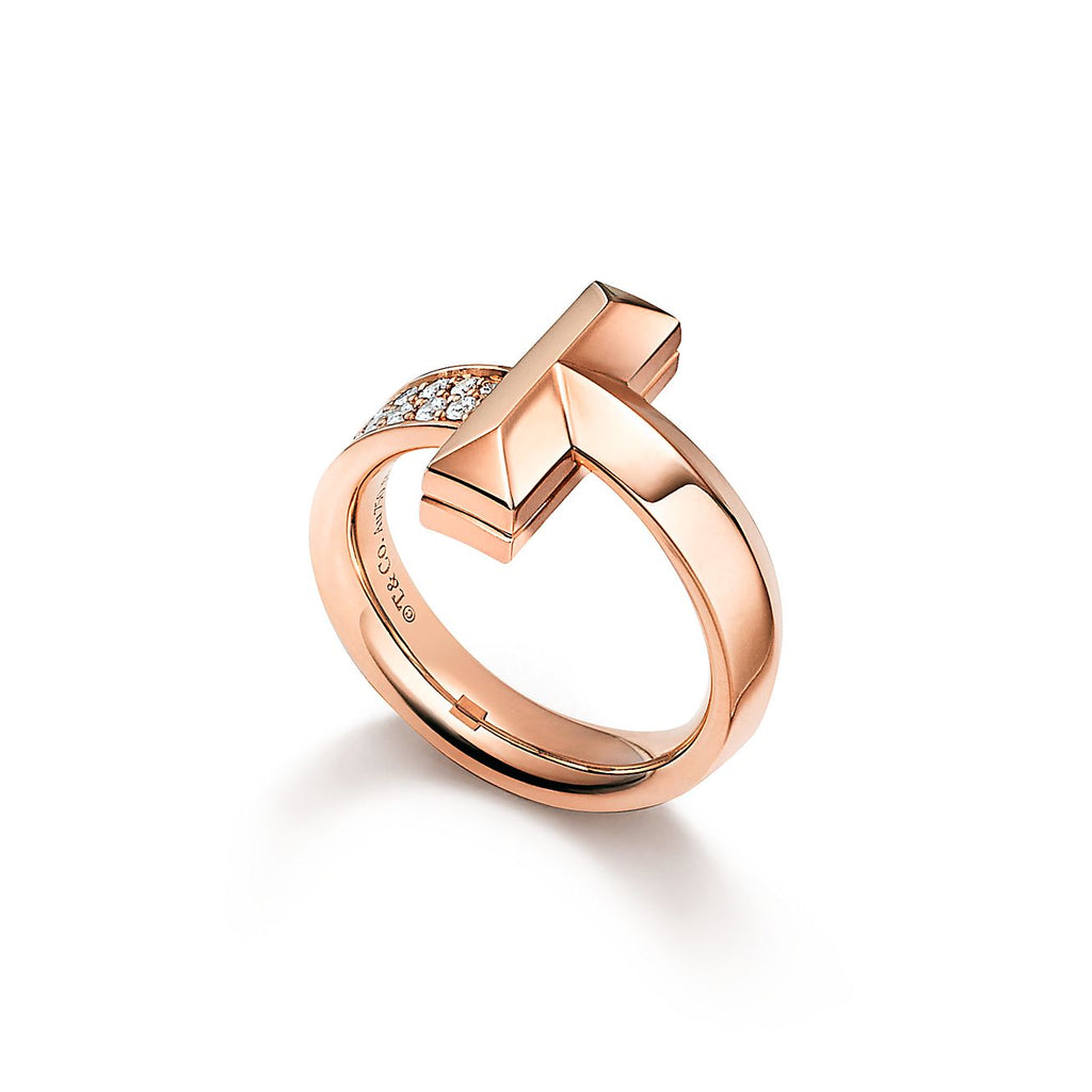 Tiffany T1 Diamonds 18K Gold Ring