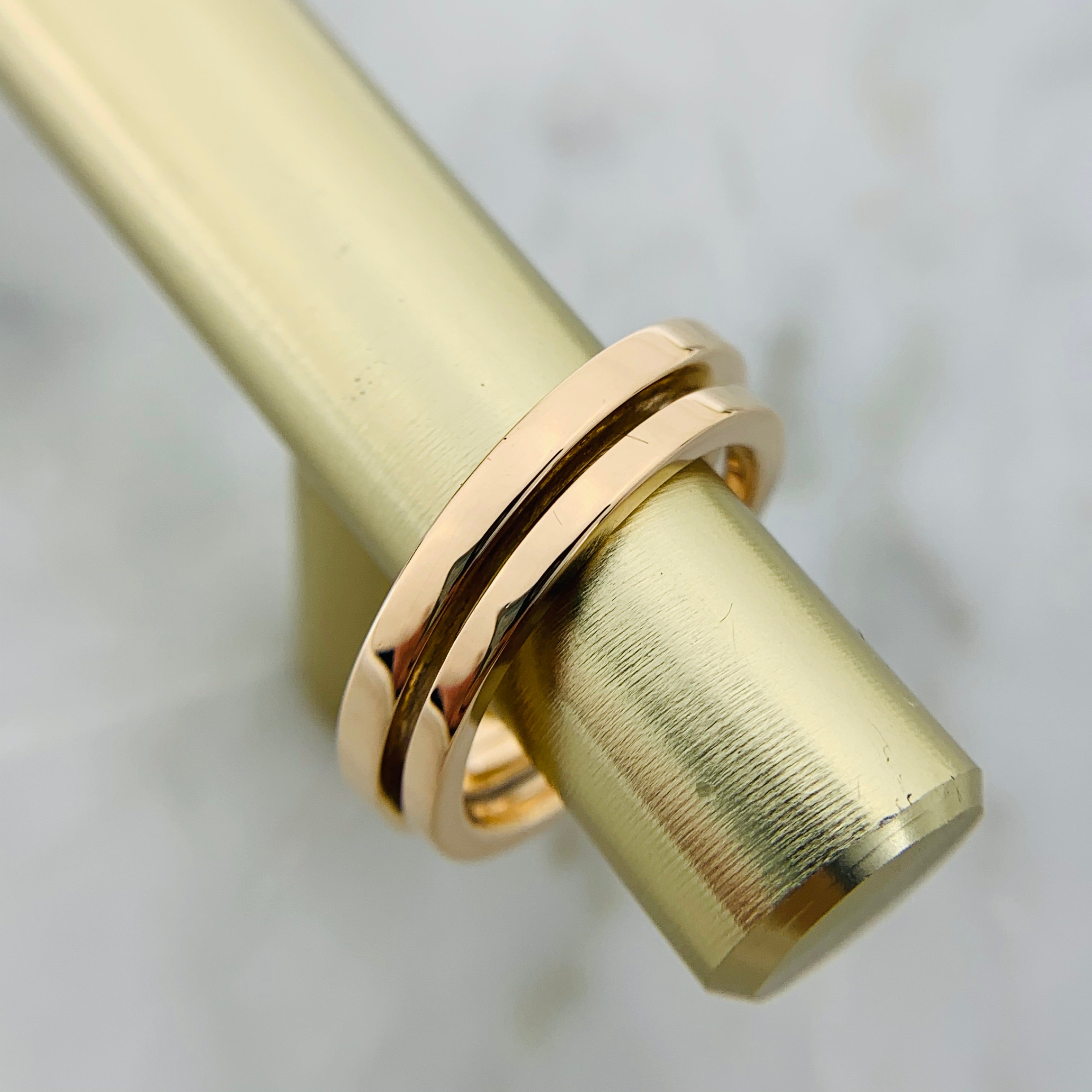 Tiffany Diamond Square 18K Gold Ring