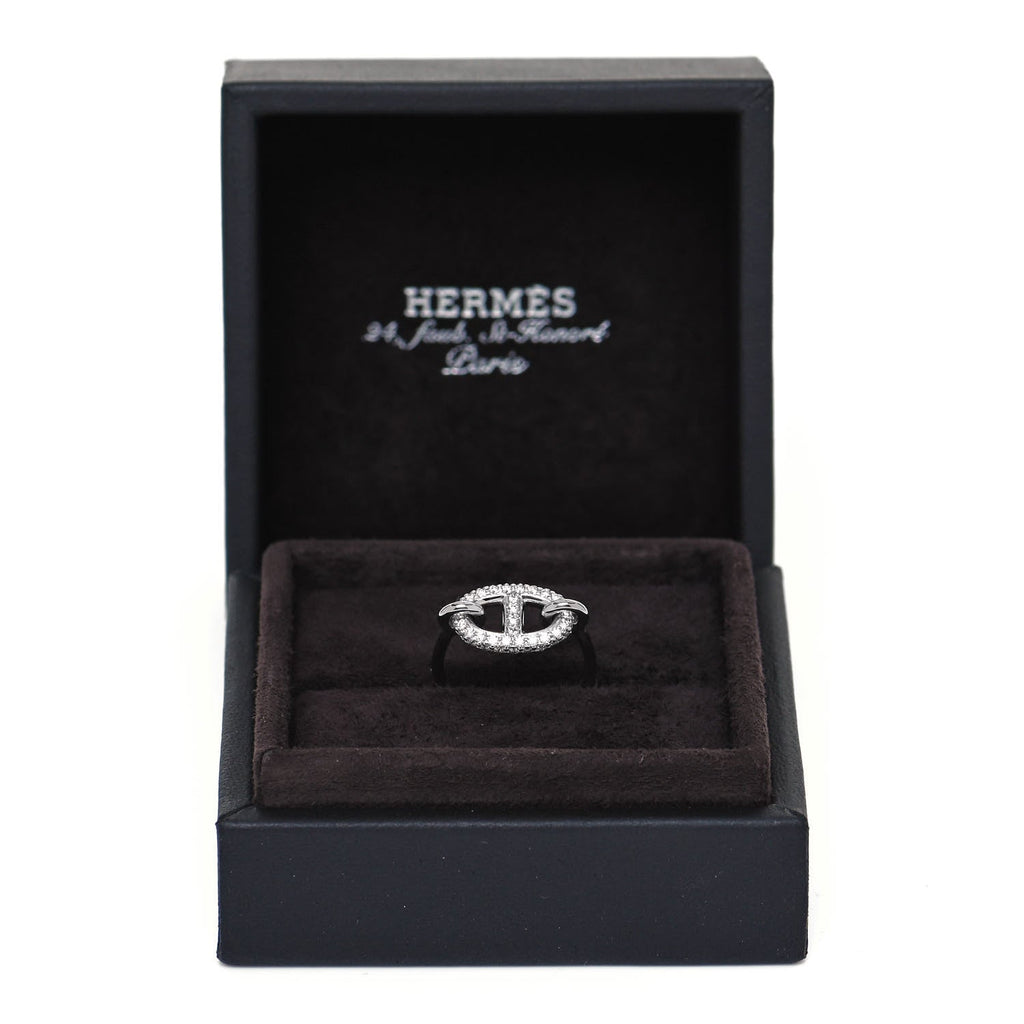 Hermes Farandole Diamond 18K Gold Ring
