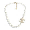 Chanel 100TH ANNIVERSARY Pearl Chain 18K Gold Necklace