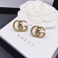 Gucci Double 18K Gold Earrings