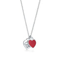 Red Double Heart Necklace