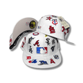 New Era Multi-Logo MLB 59Fifty with MLB Logo White – Fitted Cap