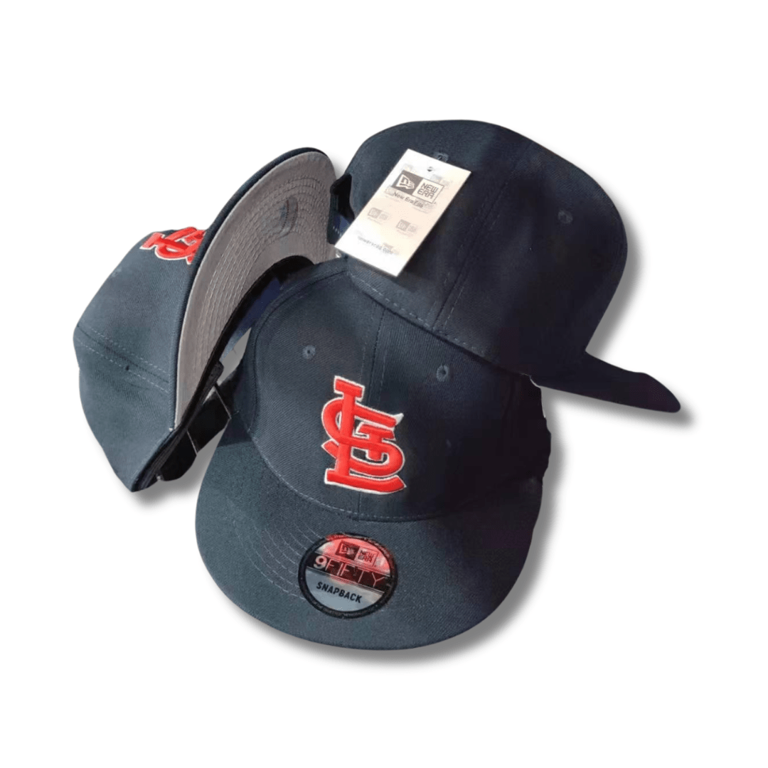 St. Louis Cardinals Navy Blue Red Logo – Snapback Cap
