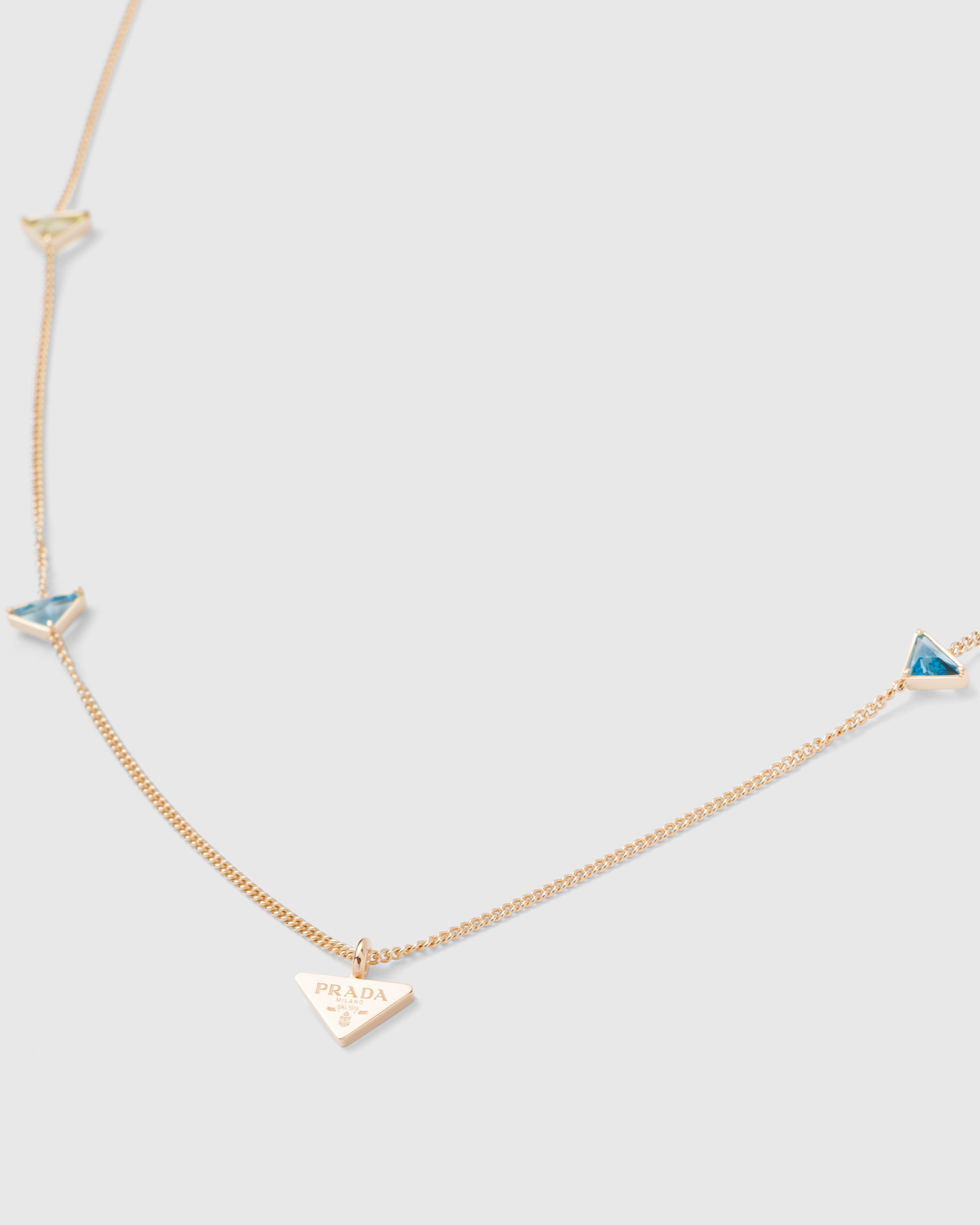 Prada Eternal Gold Semi-Precious Stones 18K Gold Necklace