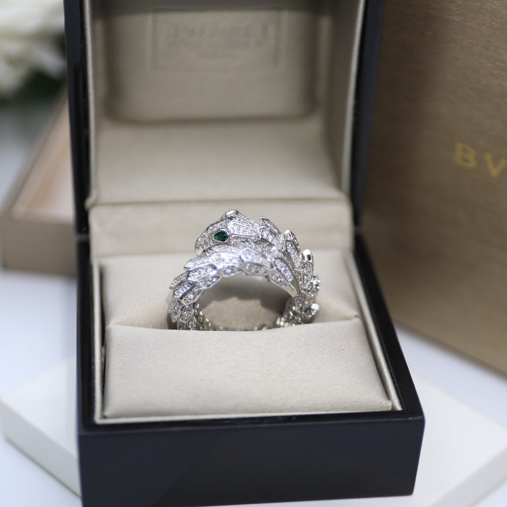 Bvlgari Serpenti Tubolari 18K Gold Ring