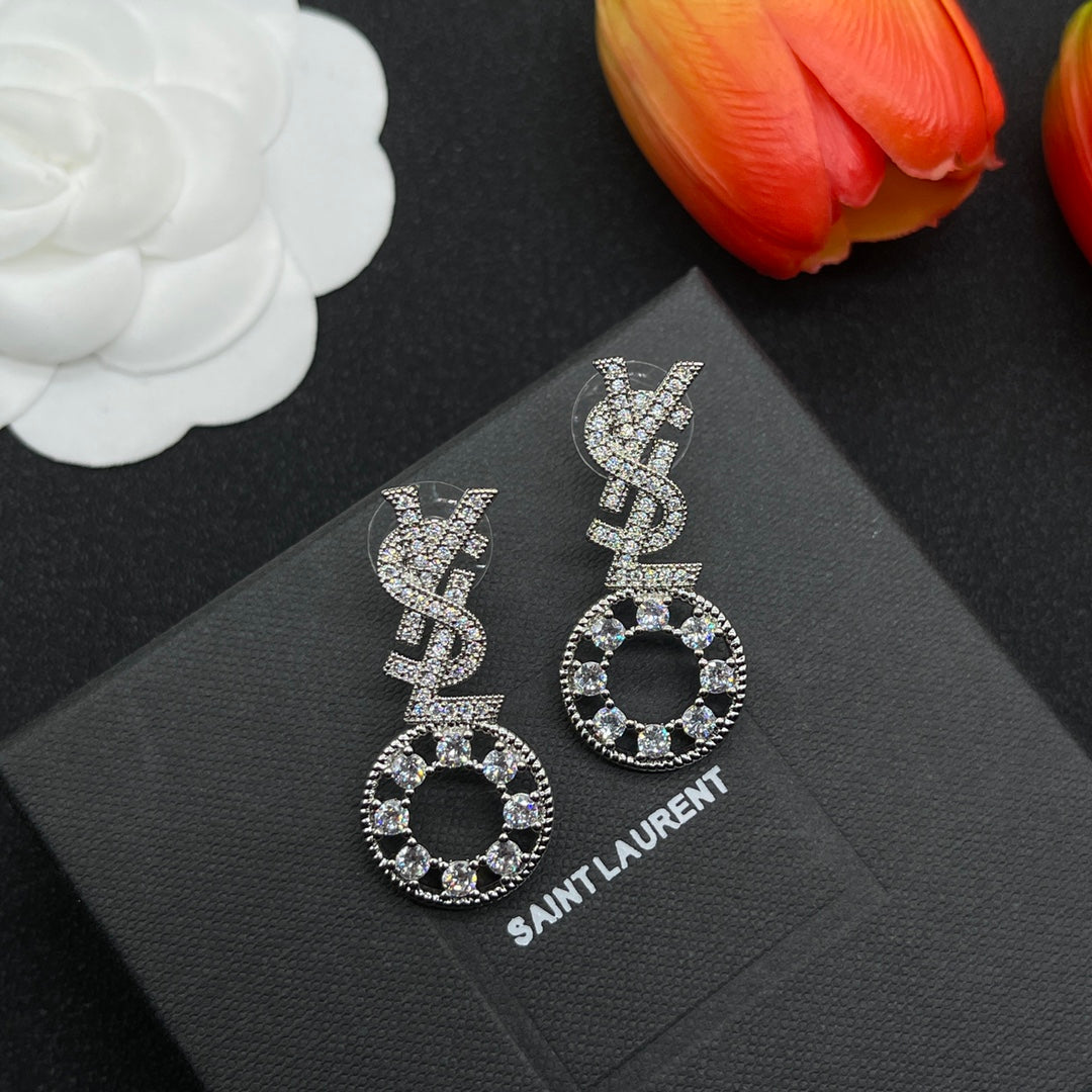 YSL Diamonds 18K Gold Earrings