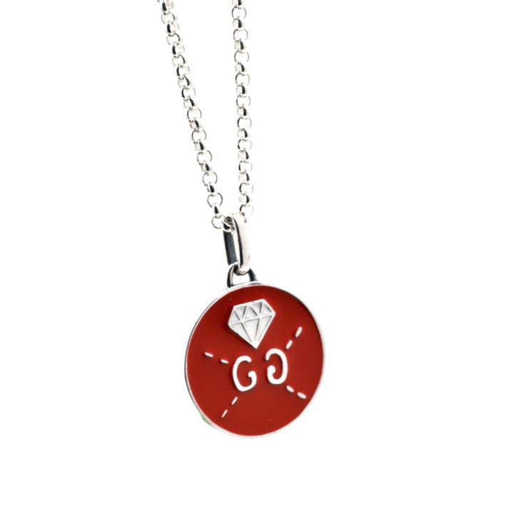 Gucci Double Ghost Red 18K Gold Necklace