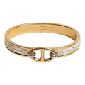 Hermes Mini Clic Cha?ne D'ancre 18K Gold Bracelet
