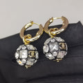 Chanel Ball Crystals 18K Gold Earrings