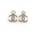 Chanel Star Crystals 18K Gold Earrings