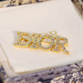 Dior Diamonds 18K Gold Brooch