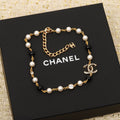 Chanel Black Pearls 18K Gold Necklace