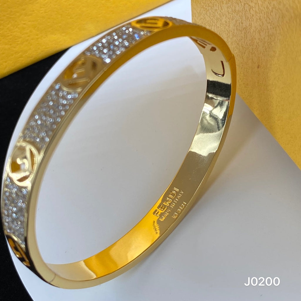 Fendi Is 18K Gold Bracelet