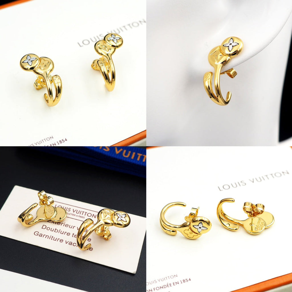 Louis Vuitton Symphony 18K Gold Earrings