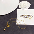 Chanel Heart Pendant Gold 18K Gold Necklace