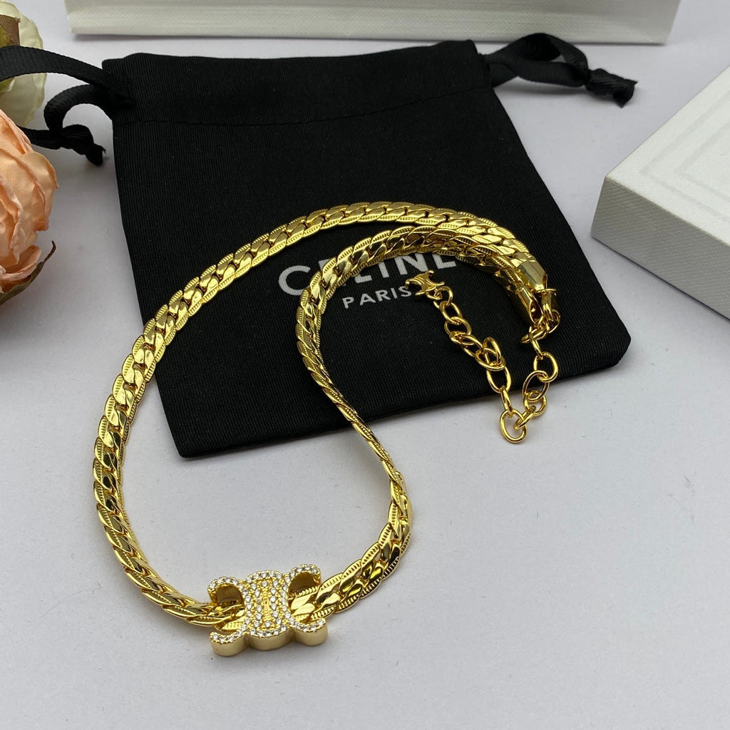 Celine Chain 18K Gold Necklace