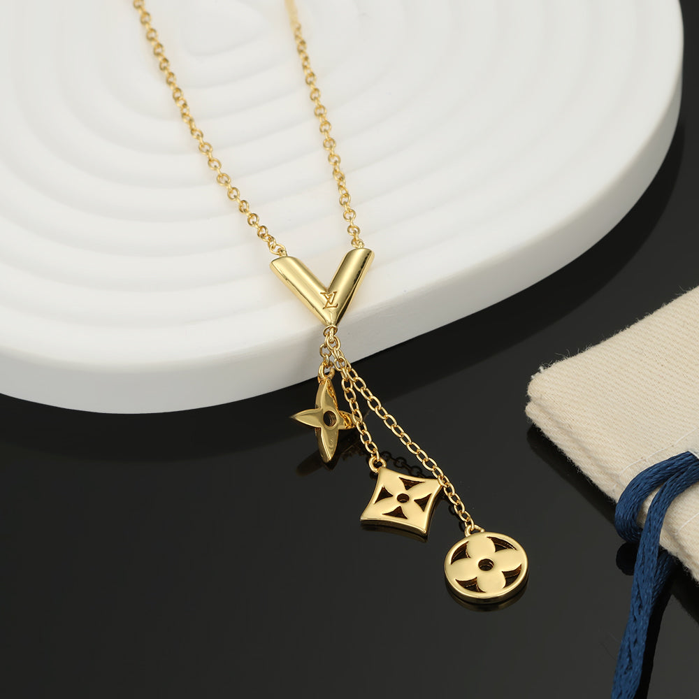 Louis Vuitton Twiggy 18K Gold Necklace