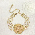 Chanel Camellia Choker 18K Gold Necklace