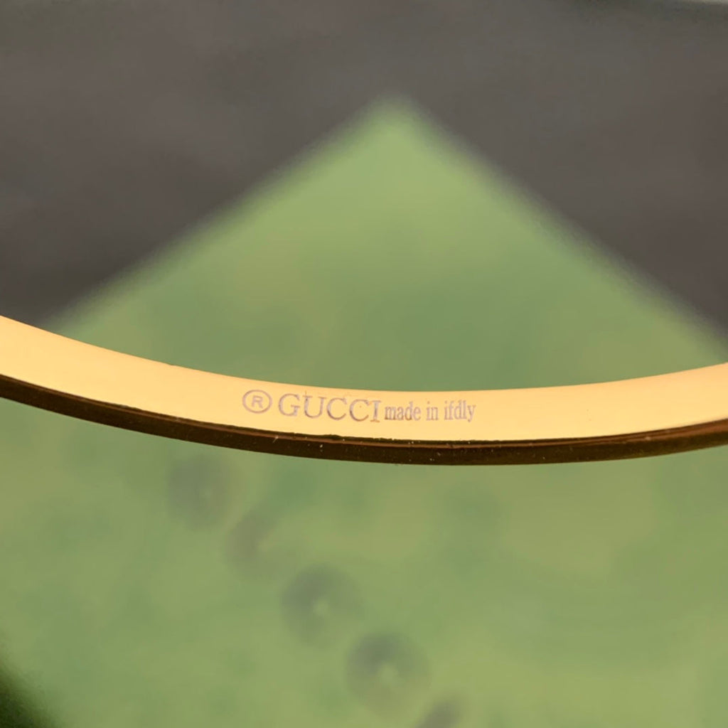 Gucci Double Running Diamond Cuff 18K Gold Bracelet