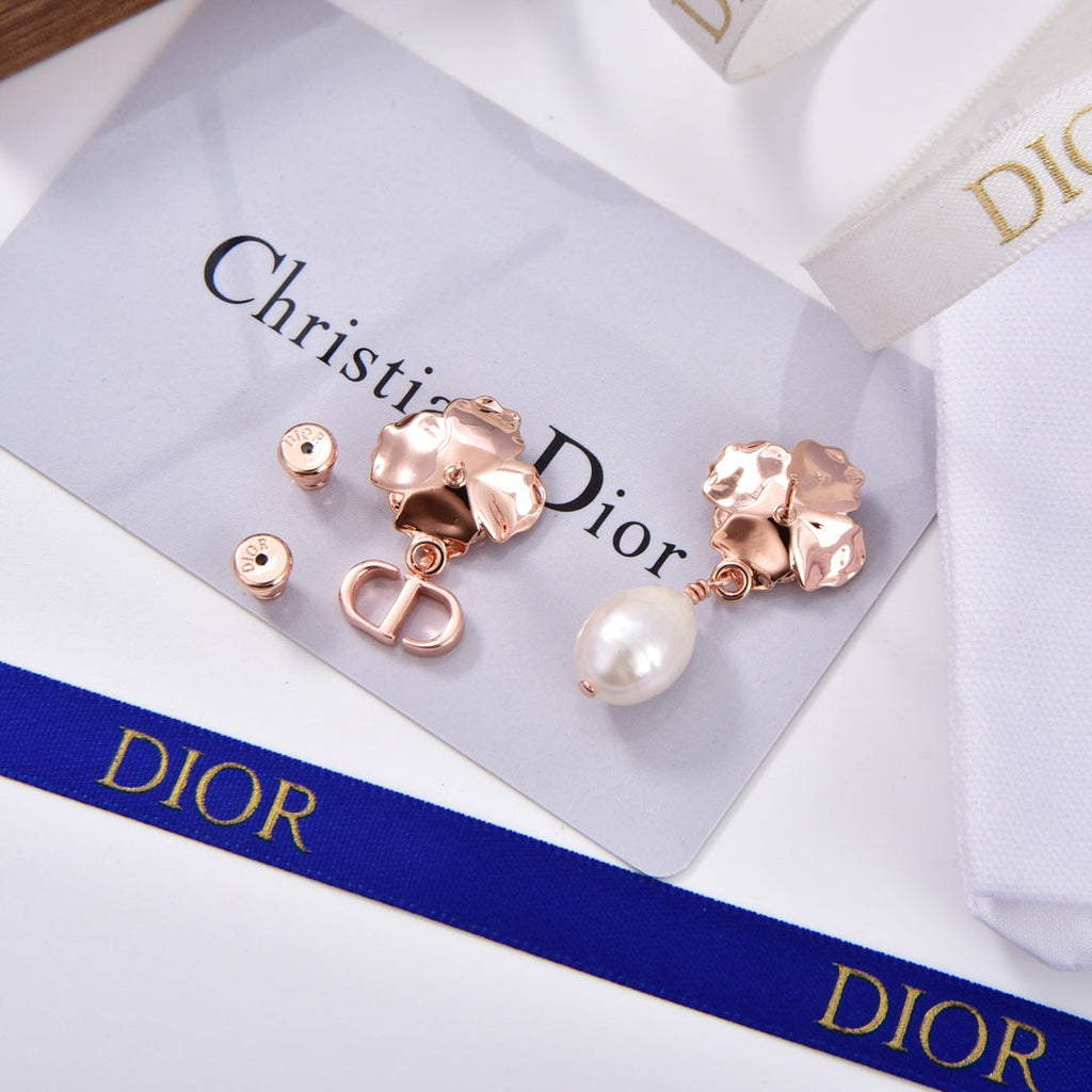 Dior D-Millefiori 18K Gold Earrings