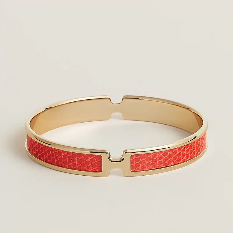 Hermes Olympe Orange 18K Gold Bracelet